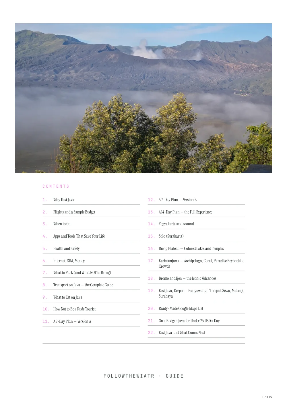 Sample page 1 from the guide